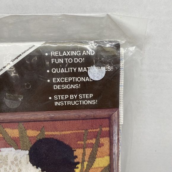 Fireside Longstitch Needlepoint Kit Panda Portrait Factory Sealed 1983 Crafts - Picture 3 of 9